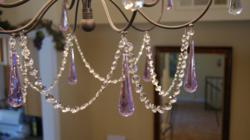 Magnetic Crystals Attached to Chandelier